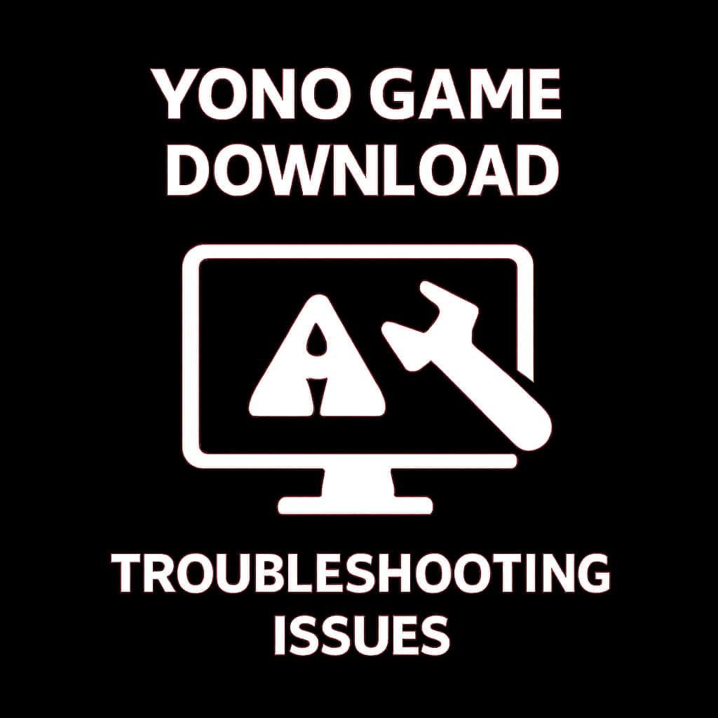 Icon representing help resources for Yono Game Download troubleshooting.