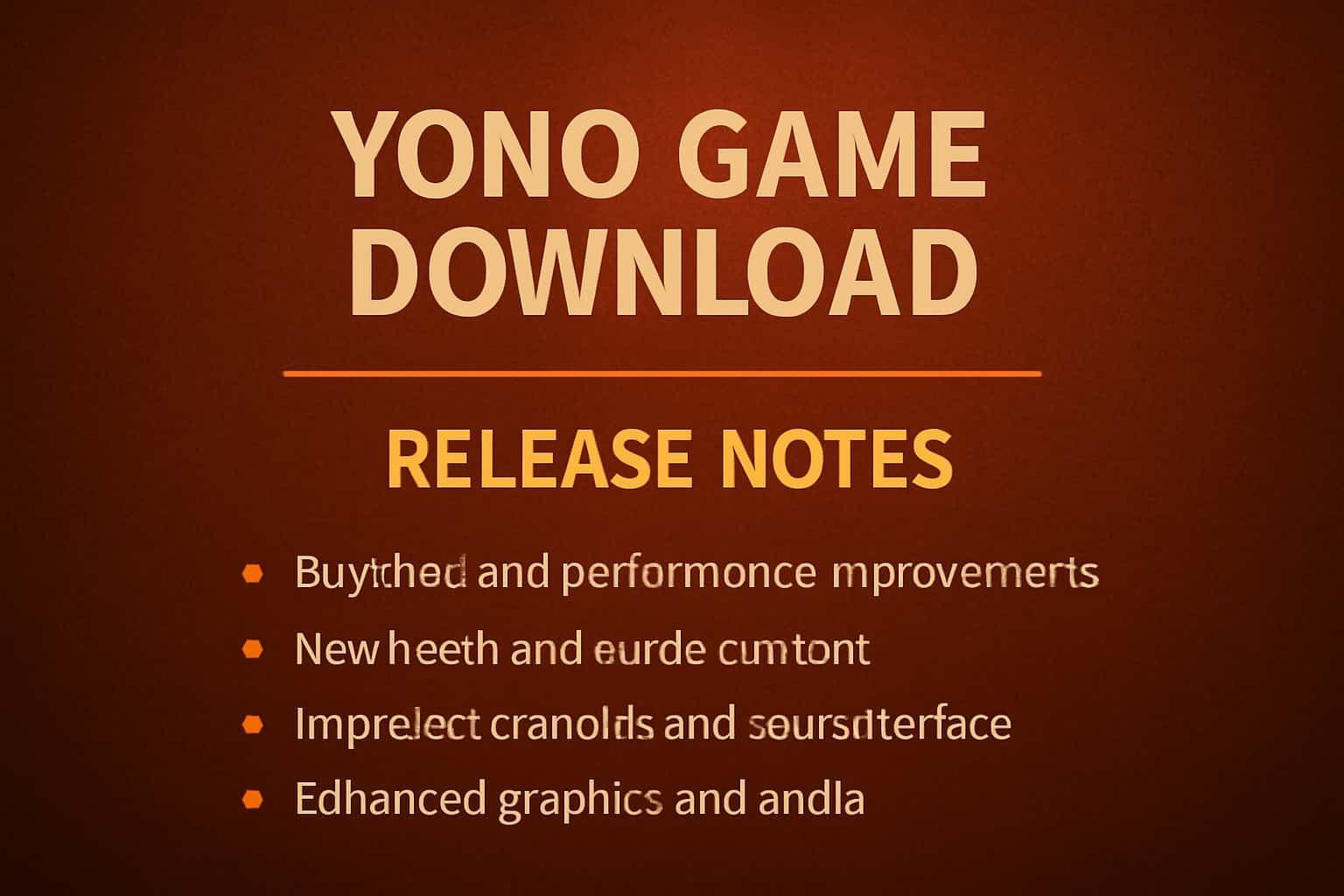 Informational scene about Yono Game Download Release Notes.