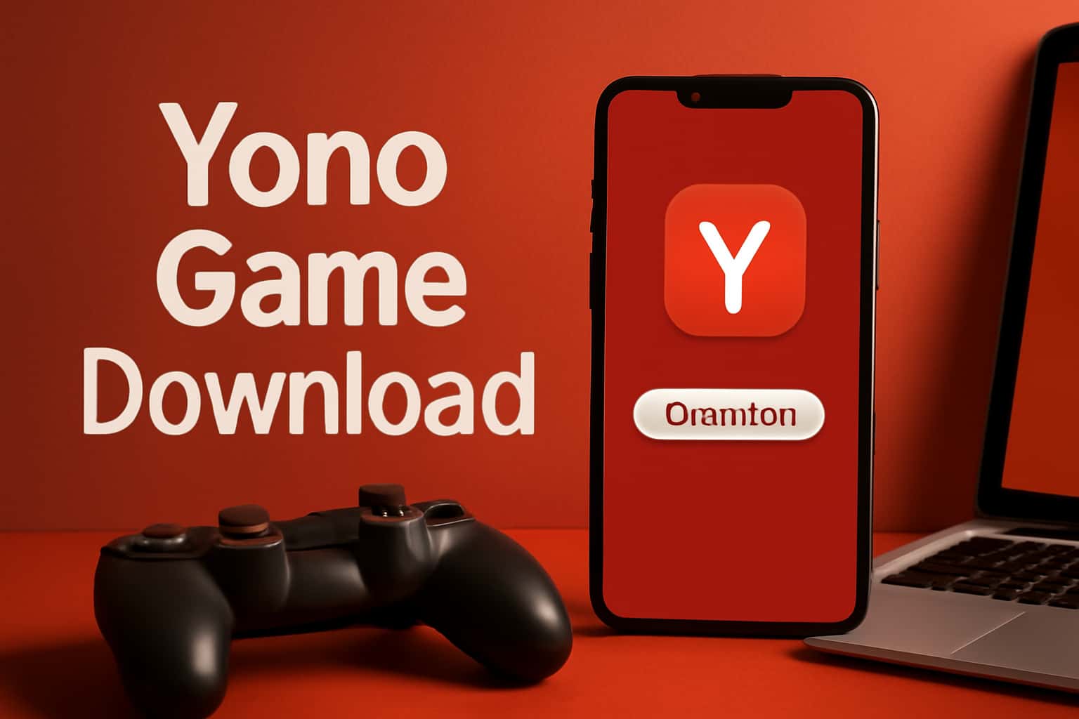 Informational scene about Yono Game Download App Compatibility with clear text.