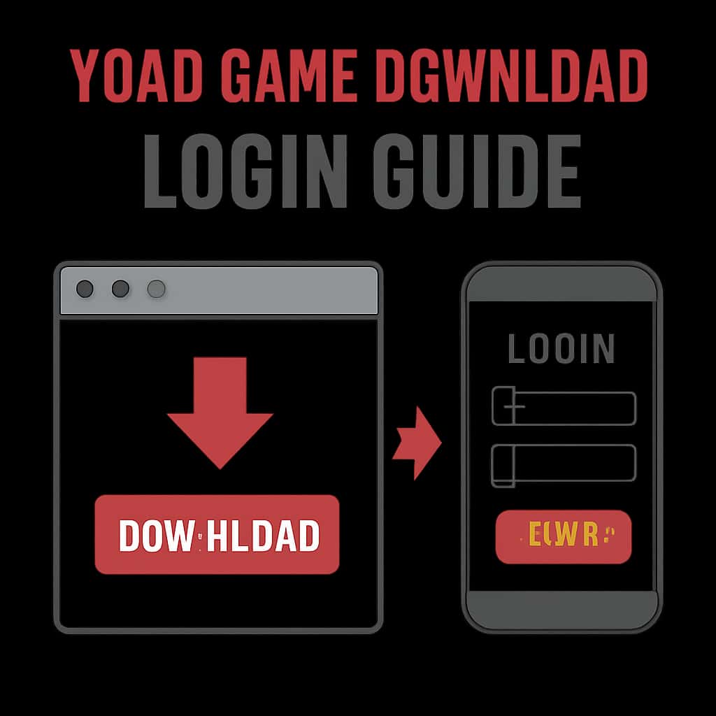 An educational diagram for Yono Game Download illustrating the login process.