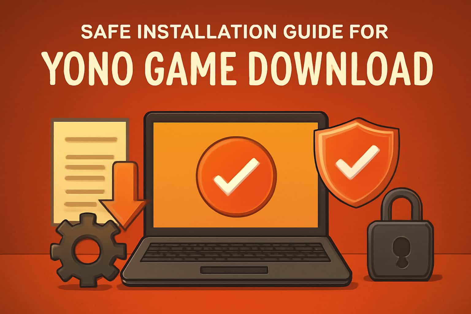 Informational scene depicting the installation process for Yono Game Download.