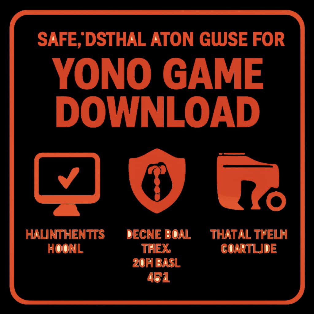 Diagram illustrating the steps to safely install Yono Game Download.